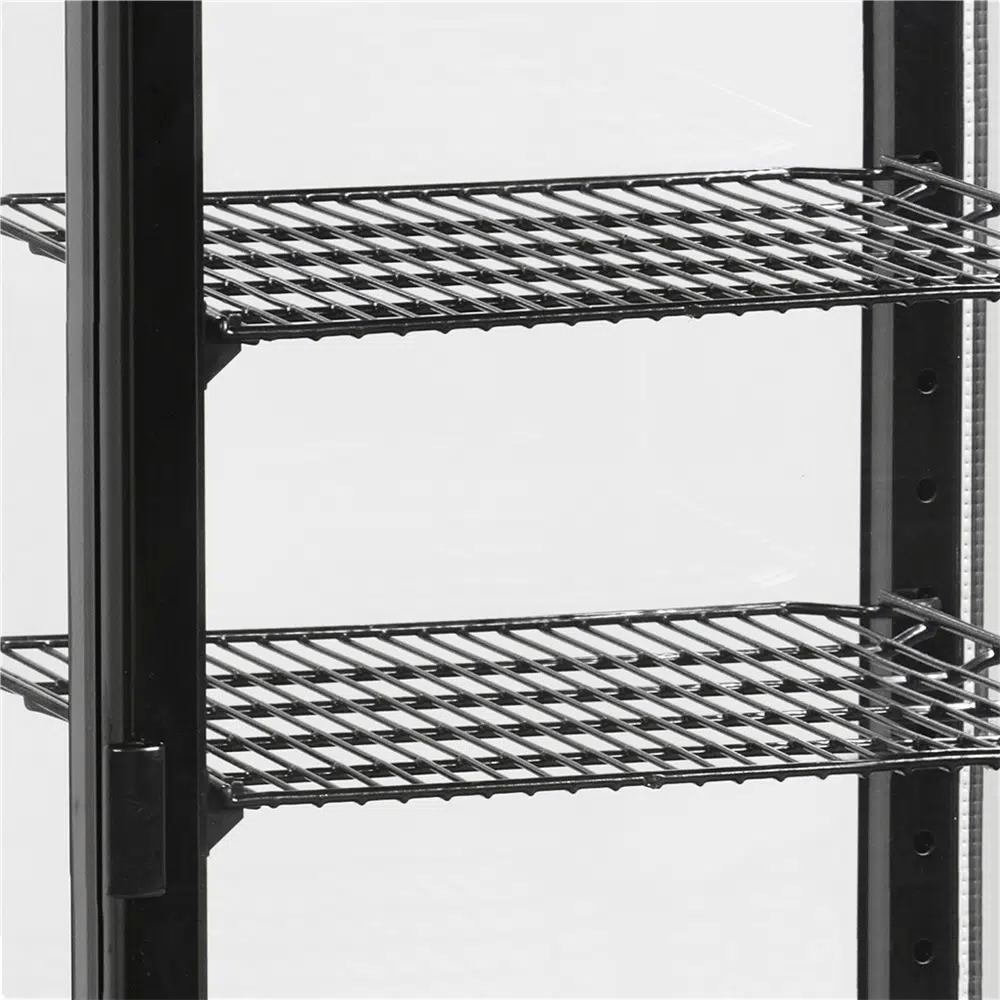 UPD60-BLACK Bordmodel Display-Kølemontre, 60 Liter Kapacitet, Sort Design - Billede 2