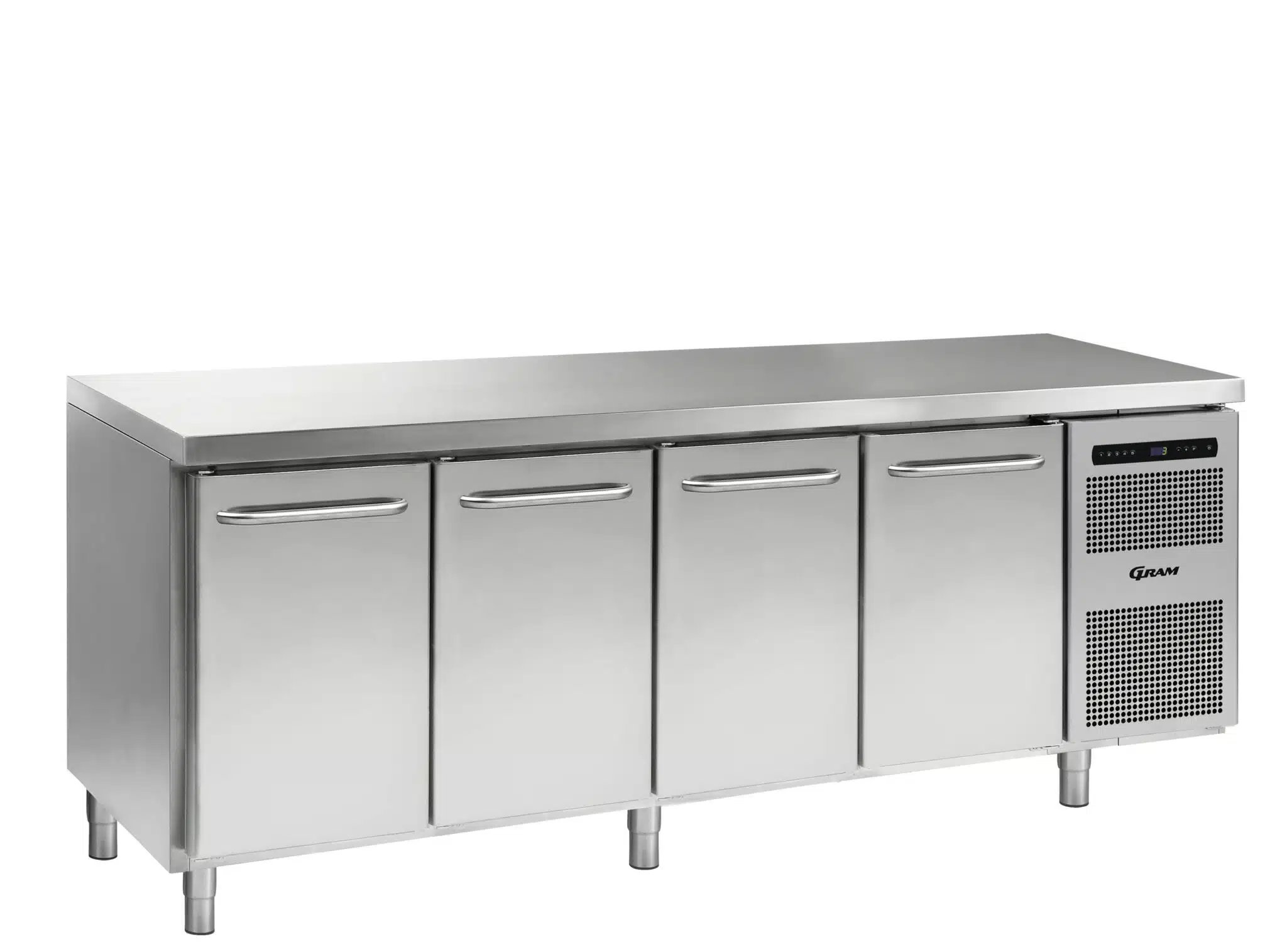 6xGRAM Gastro 07 Kølebord 384L modulopbygget kølebord til professionelle køkkener