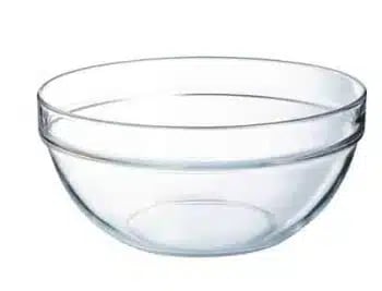 Stabelbar glasskål 6L