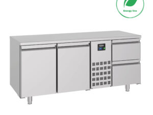 Combisteel - 700 KØLET BORD 2 DØRE OG 2 SKUFFER MONOBLOCK ENERGILINJE