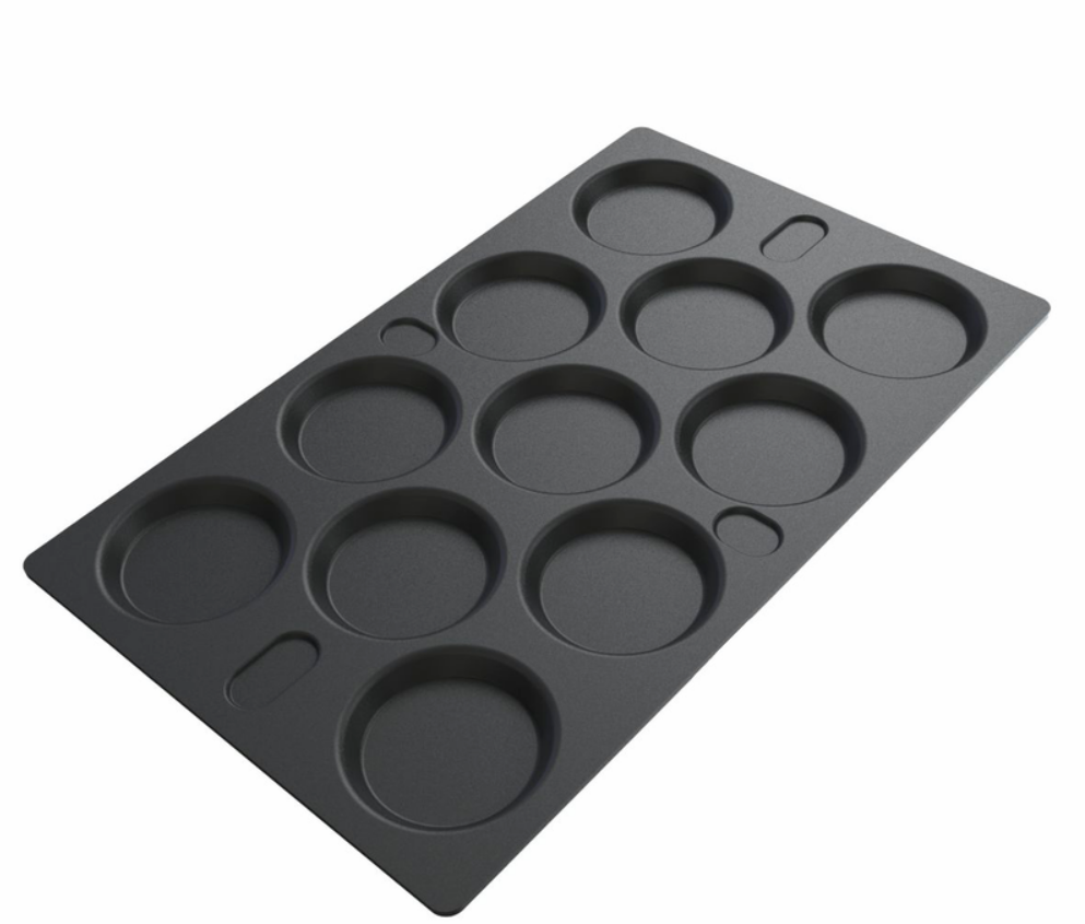 MKN Bageplade med non-stick belægning, 11 kopper GN 1/1 (325 x 530 mm)