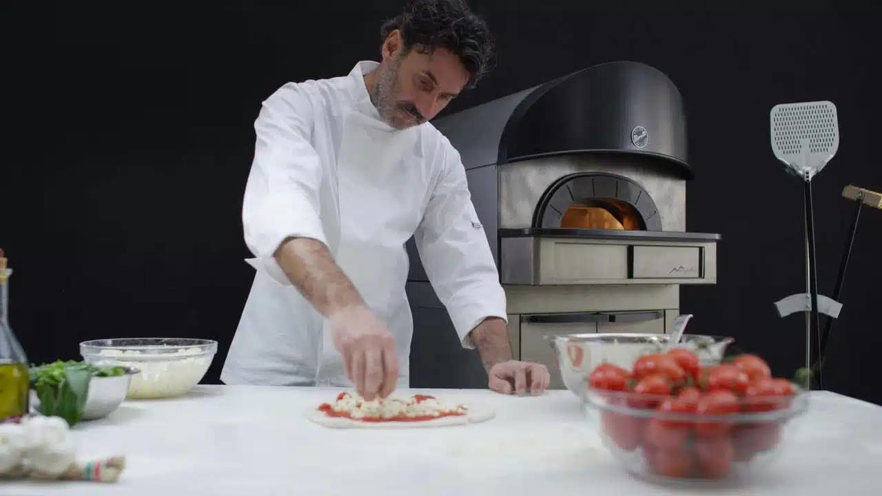 MORETTI FORNI NEAPOLIS 6 Pizza Ovn m/ underskab/hæveskab og hjul - Billede 3