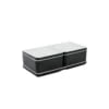 Cube organizer sæt 04: Består af skål/bakke nr. (4) + 2stk.(1) + 2stk.(2) - 21 x 10.5 x H6.4 cm | Black. Champagne. Grey