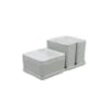Cube organizer sæt 06: Består af skål/bakke nr. (4) + (1) + (2) + 2stk.(3) - 21 x 10.5 x H9.3 cm | Black. Champagne. Grey