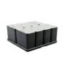 Cube organizer sæt 13: Består af skål/bakke nr. (6) + 8stk.(3) - 21 x 21 x H9.3 cm | Black. Champagne. Grey