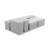 Cube organizer sæt 27: Består af skål/bakke nr. (8) + 2stk.(1) + 2stk.(2) + 3stk.(5) + 2stk.(3) - 31.7 x 17.5 x H9.3 cm | Black. Champagne. Grey