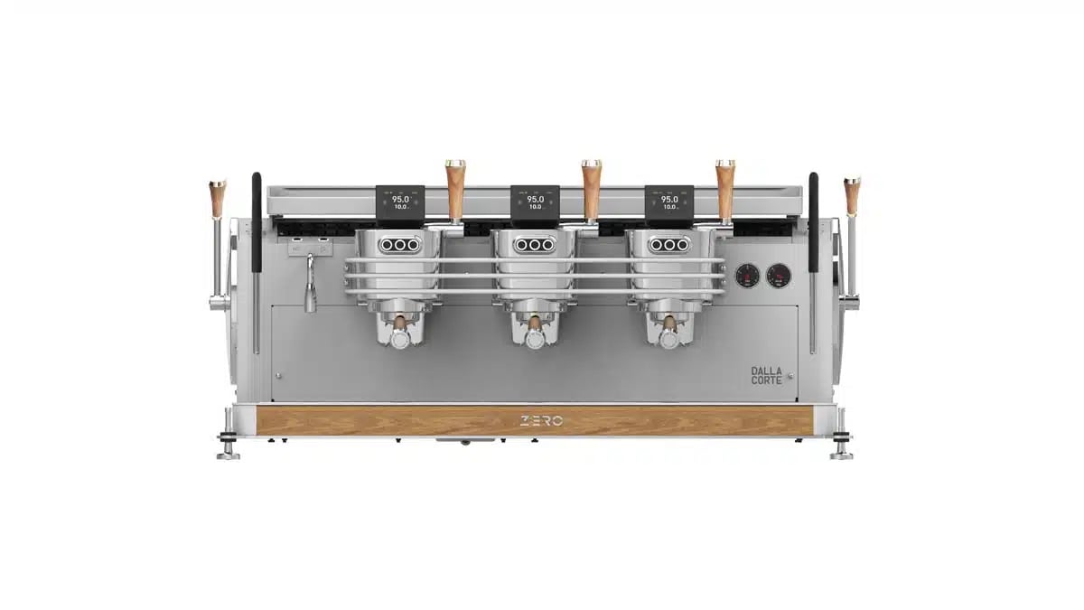 Espressomaskine ZERO BARISTA 3-gruppe i White Oak