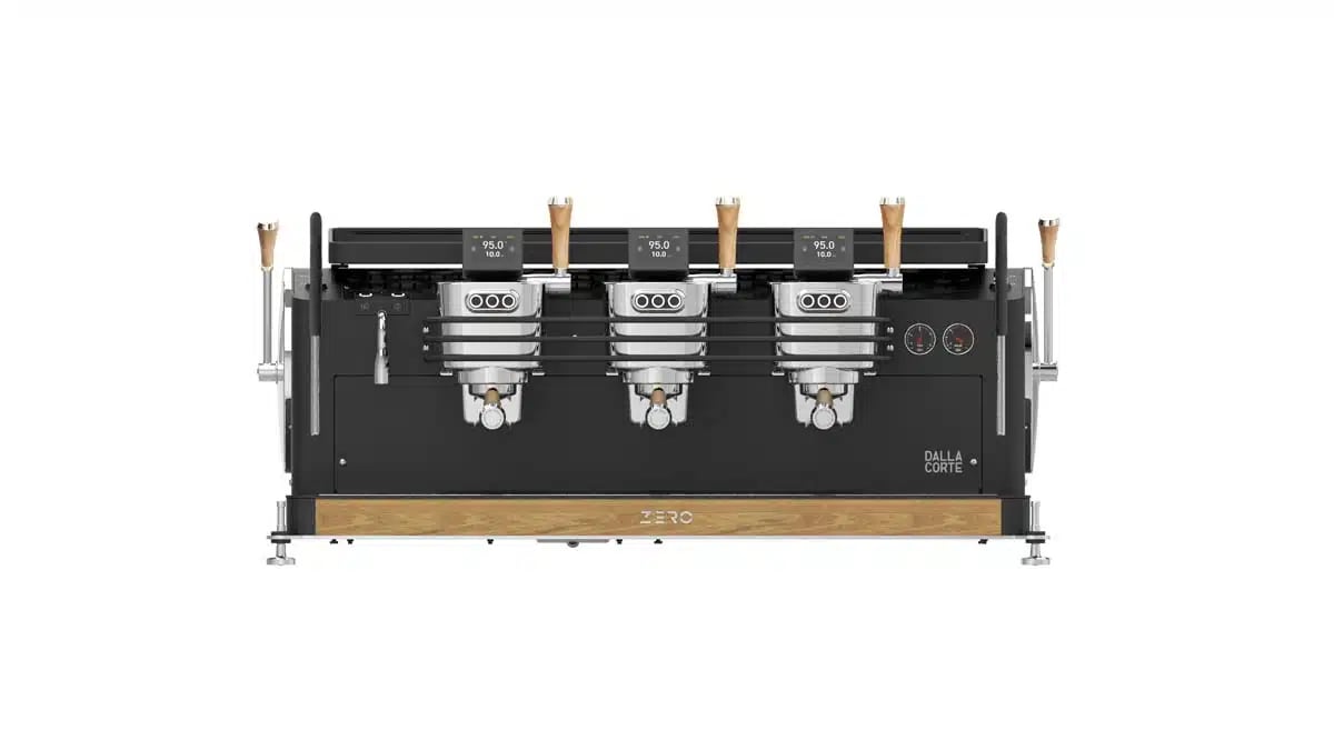 Espressomaskine ZERO BARISTA 3-gruppe i Dark Oak