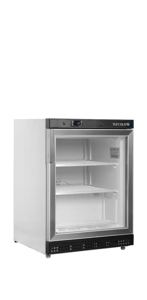 UF200G Hvid Displayfryser med Glasdør, 200 Liter, 52 kg