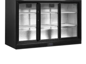 DB301S-3 Backbar-køleskab med 3 glasskydedøre og energiklasse B