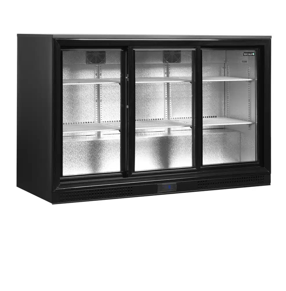 DB301S-3 Backbar-køleskab med 3 glasskydedøre og energiklasse B