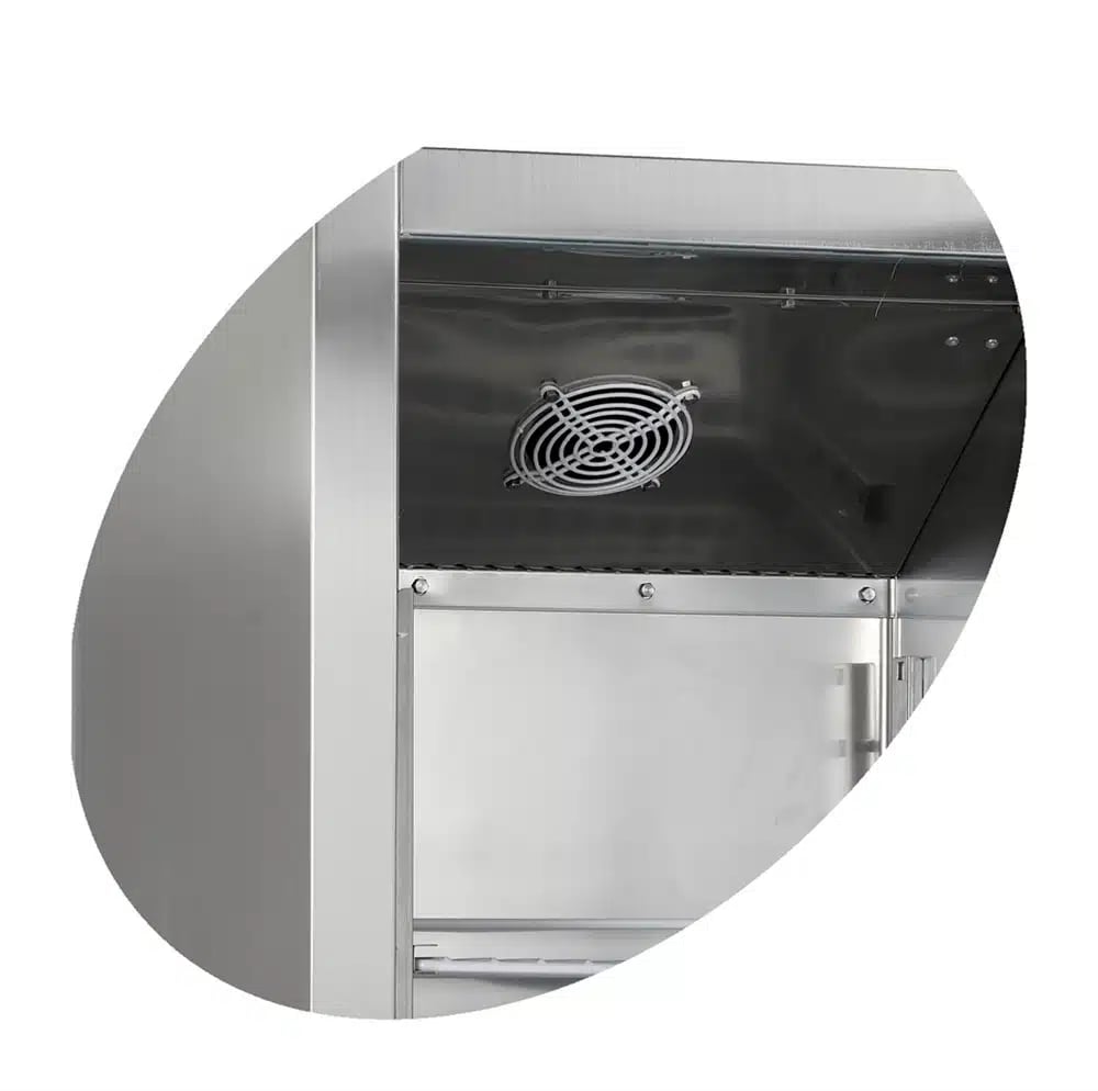 RK500SNACK Rustfri Snackkøler 429L med 110kg Belastning - Billede 3