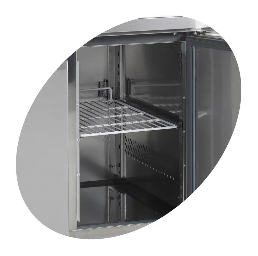 CF7210 Rustfrit Stål Kølebord, 282 Liter - Billede 2