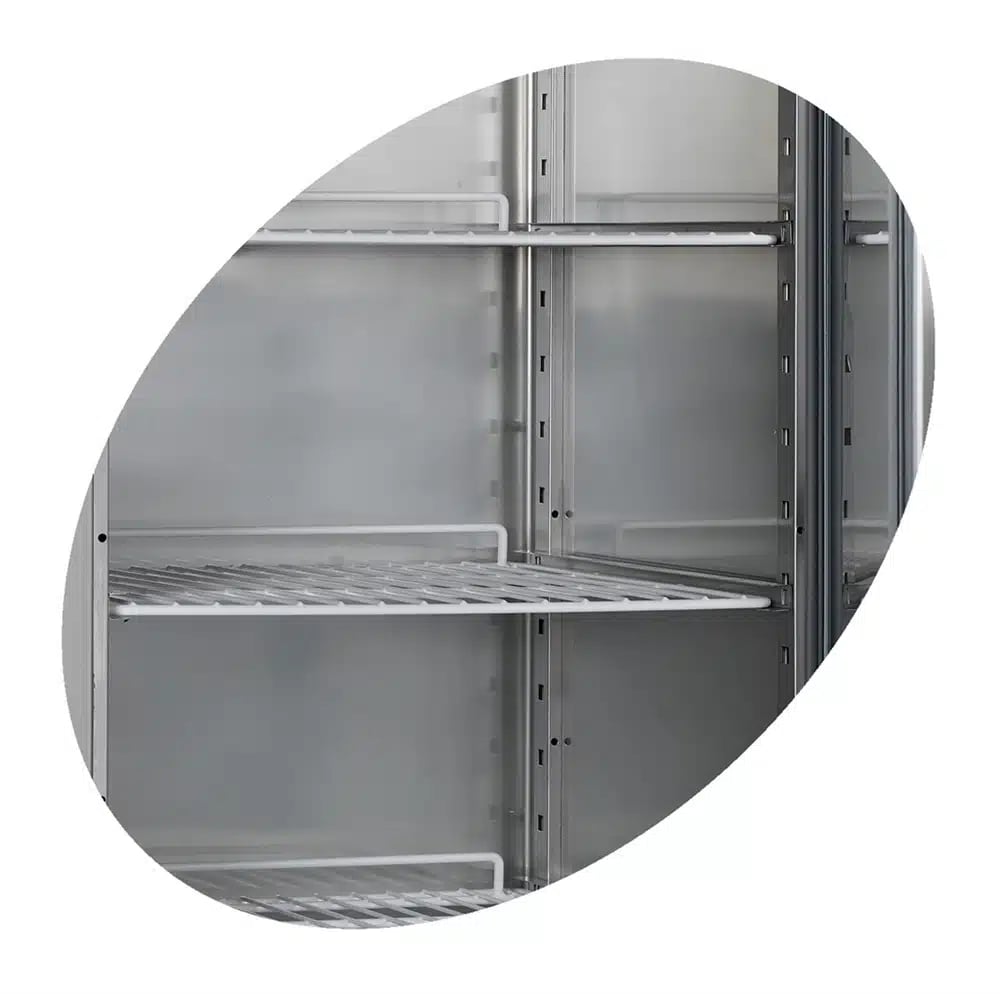 RK500SNACK Rustfri Snackkøler 429L med 110kg Belastning - Billede 2