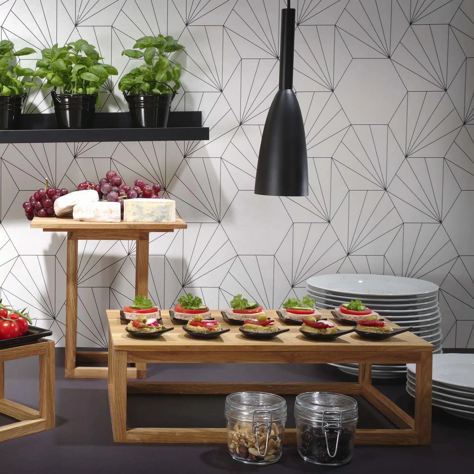Madeira Sort Teakstand 980/830 mm - Billede 5