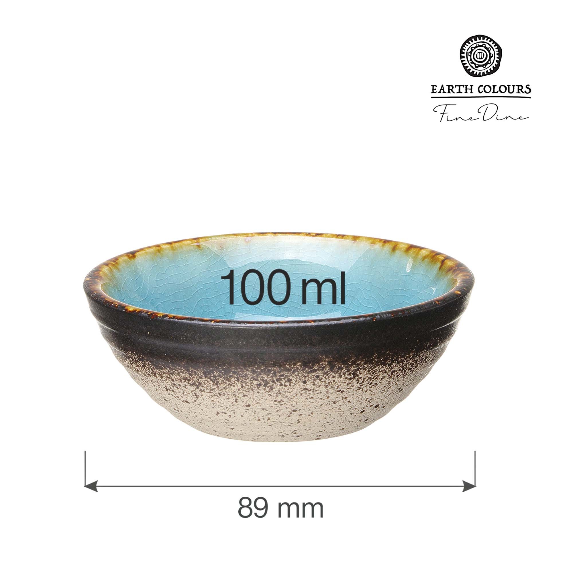 Lazur dip skål, 89mm - Billede 2
