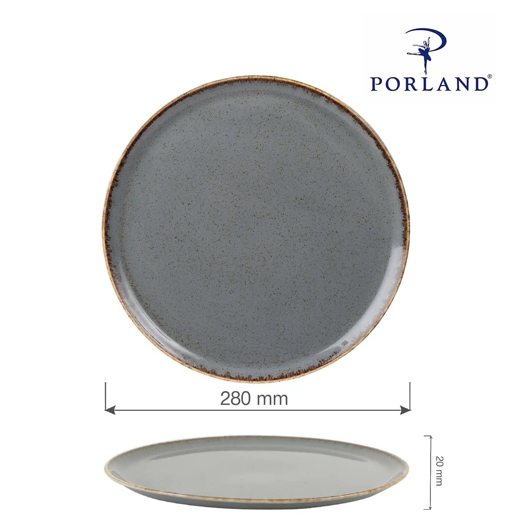 Sten pizza tallerken, 280mm - Billede 5