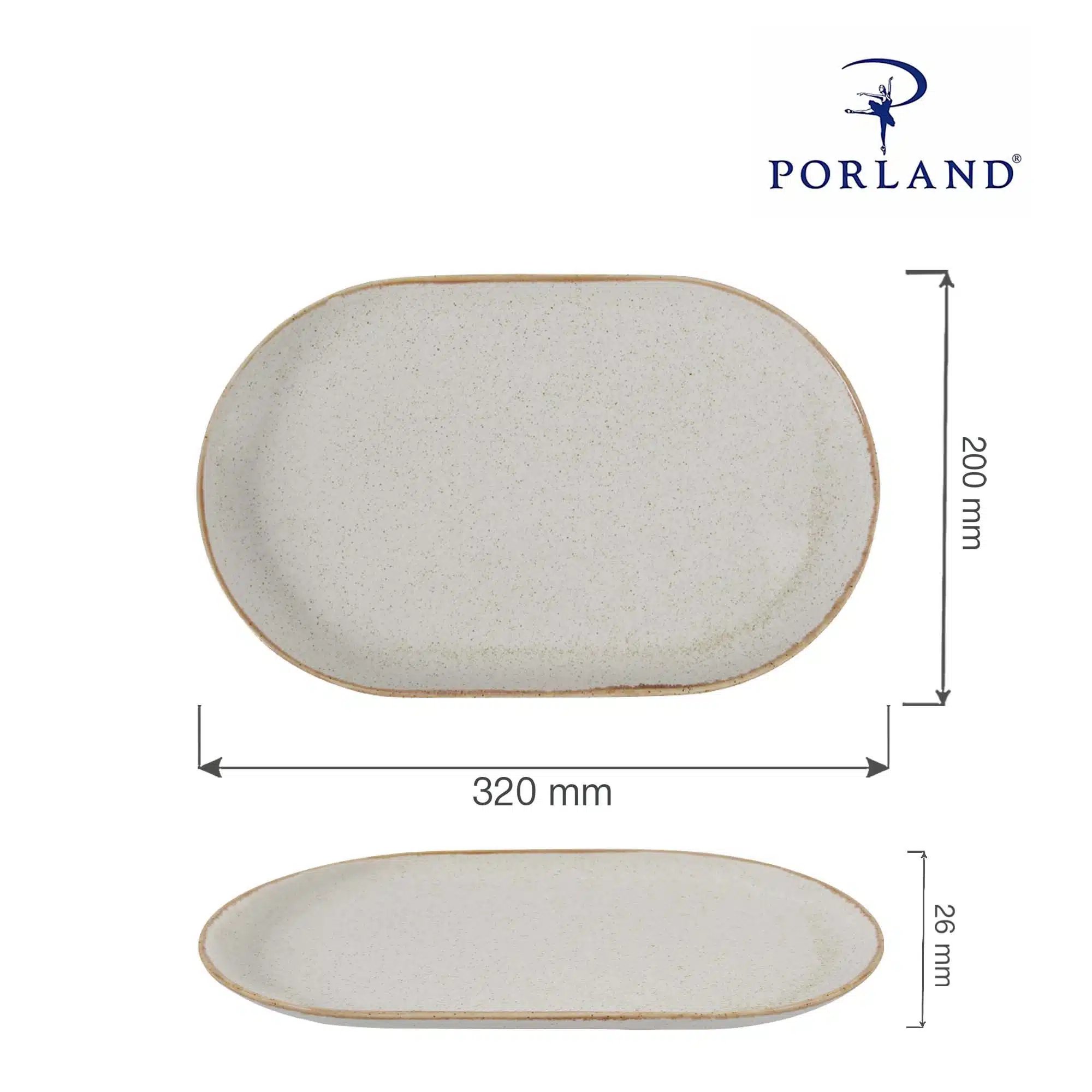 Sand oval fad, 320x200mm - Billede 5