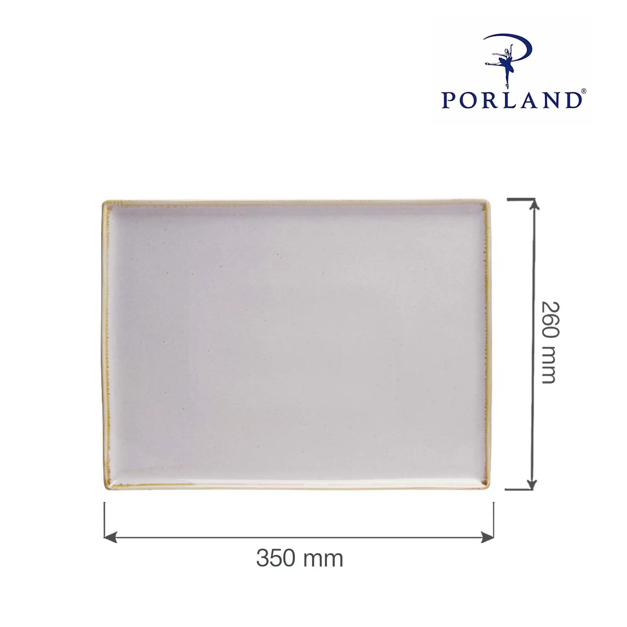 Askefarvet firkantet bakke, 350x260mm - Billede 4