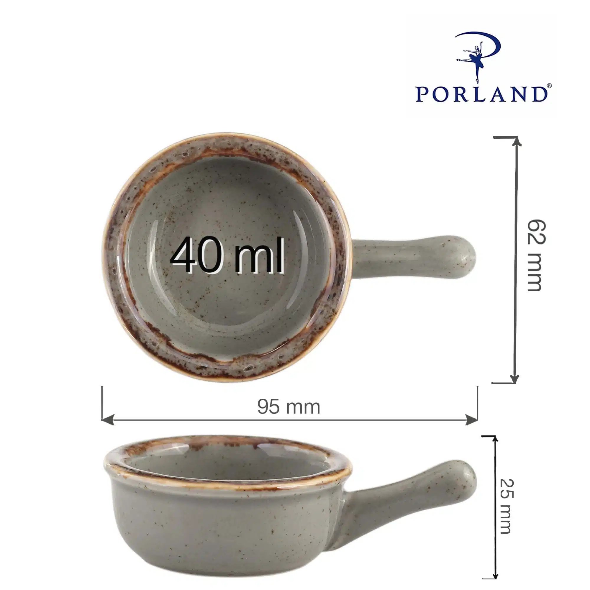 Sten mini skål med håndtag, 60mm - Billede 6