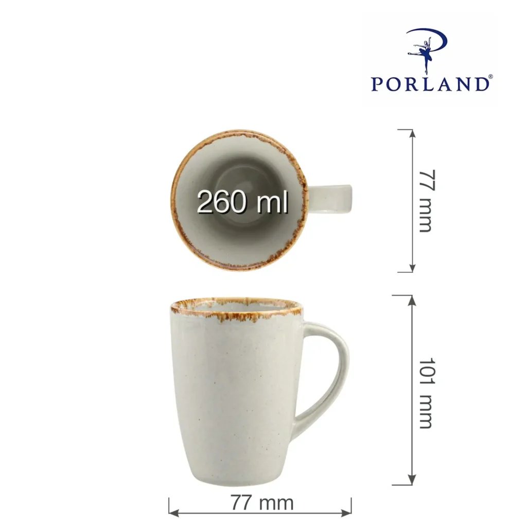 Askegrå krus, 260ml - Billede 6