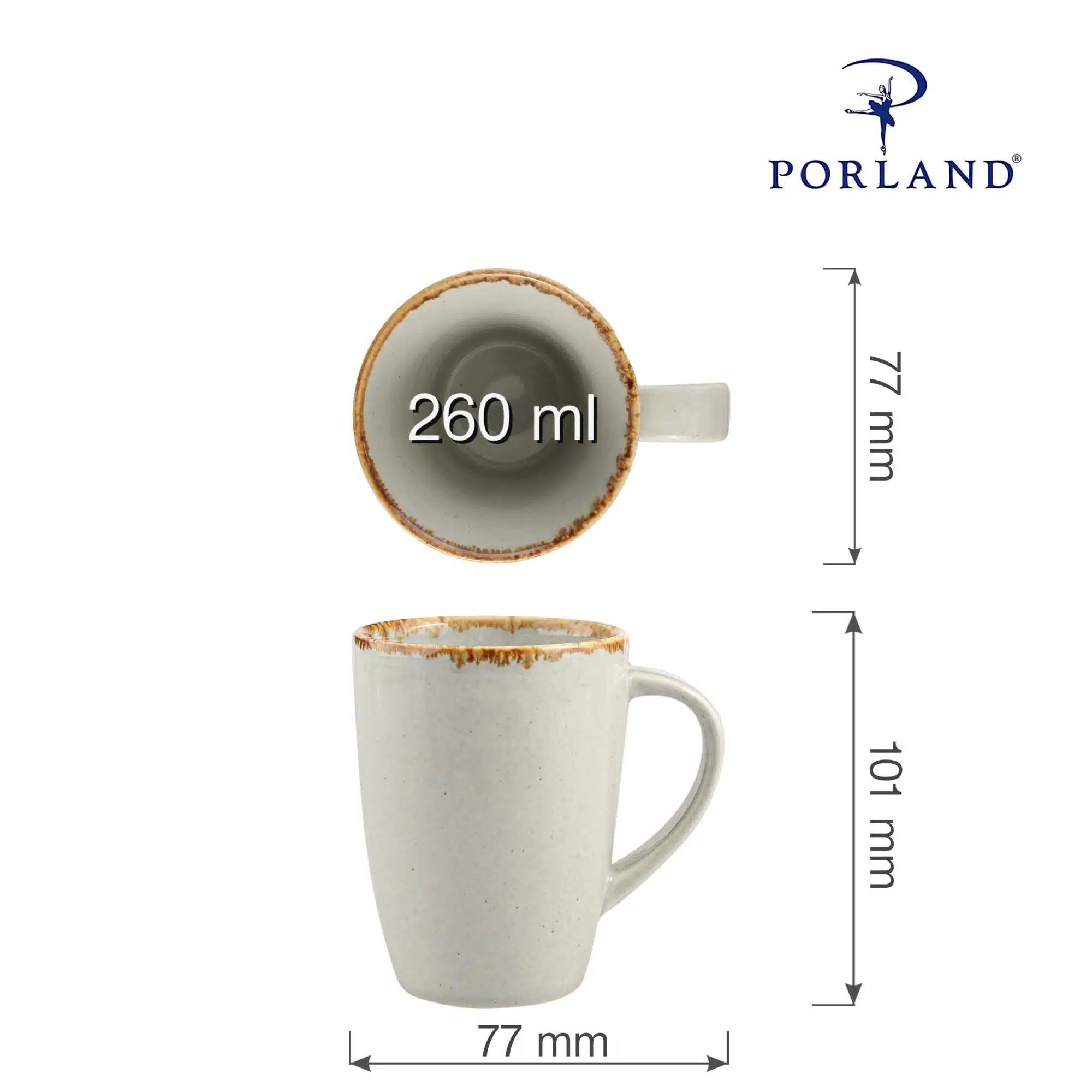 Askegrå krus, 260ml - Billede 6