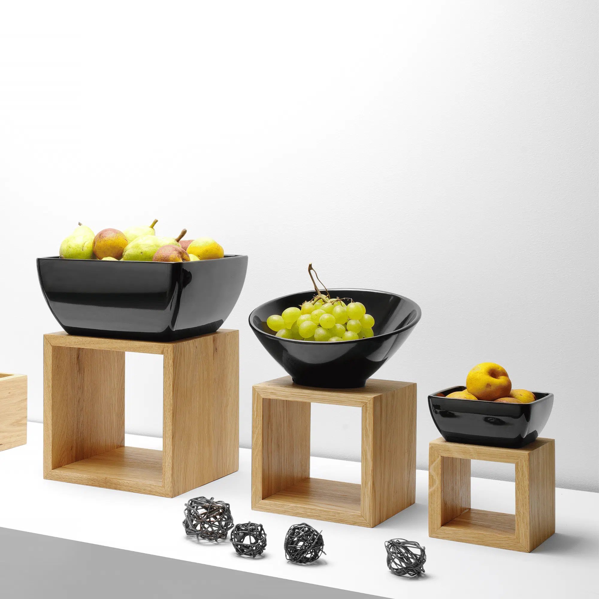 Melamin firkantet skål for 171554, sort, 190x190x(h)90mm - Billede 3