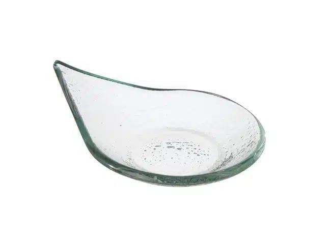 Vetro fingerfood regndråbe transparent glasfad, 80x100mm - Billede 2