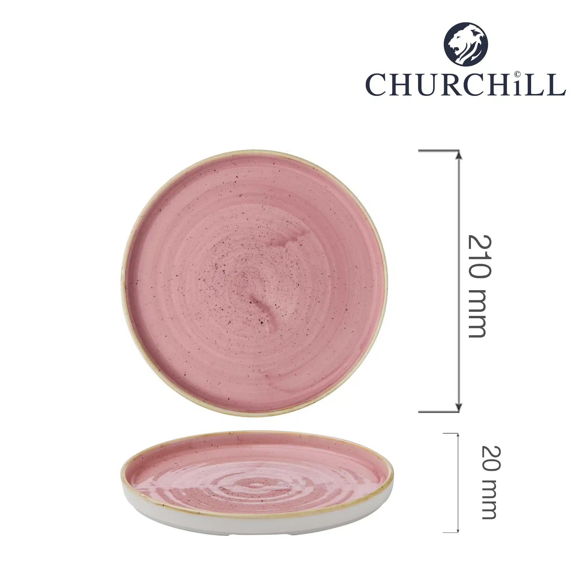Stonecast Petal Pink vægget tallerken, 210mm - Billede 4