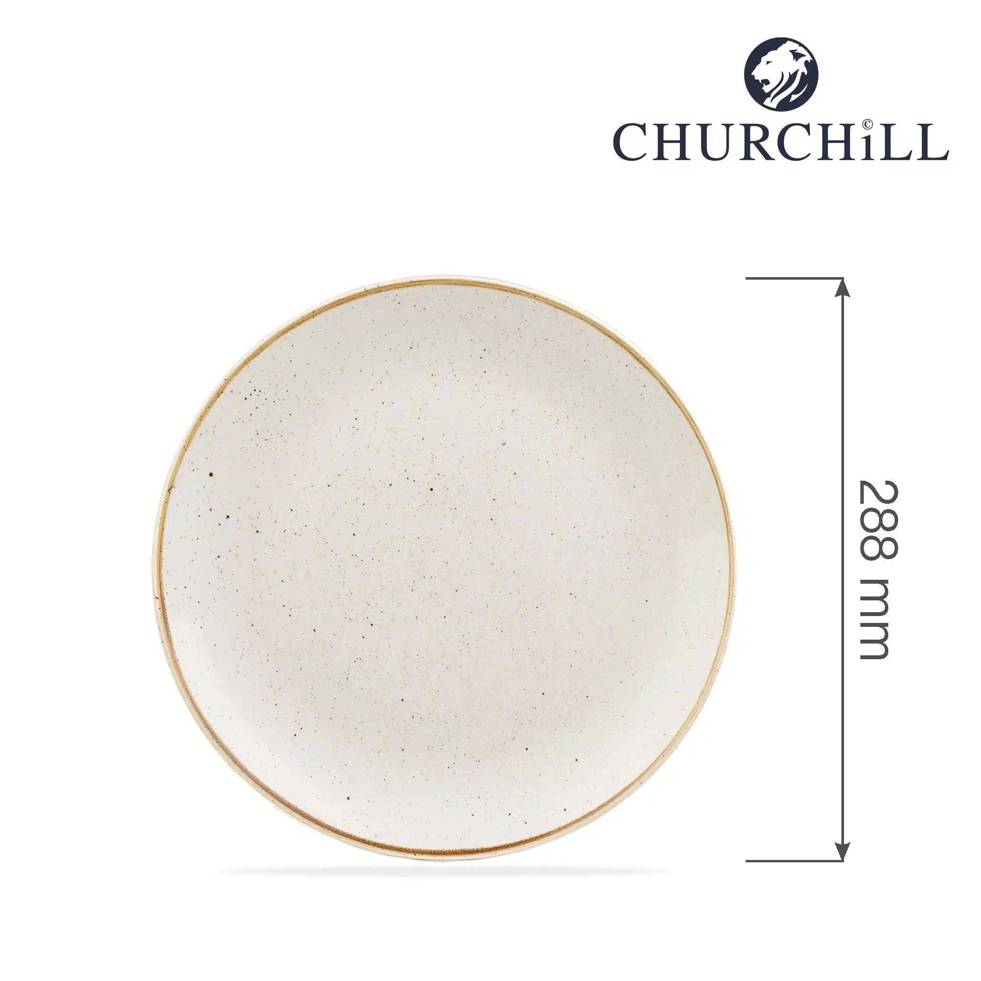 Stonecast Barley White coupe tallerken, 288 mm - Billede 4