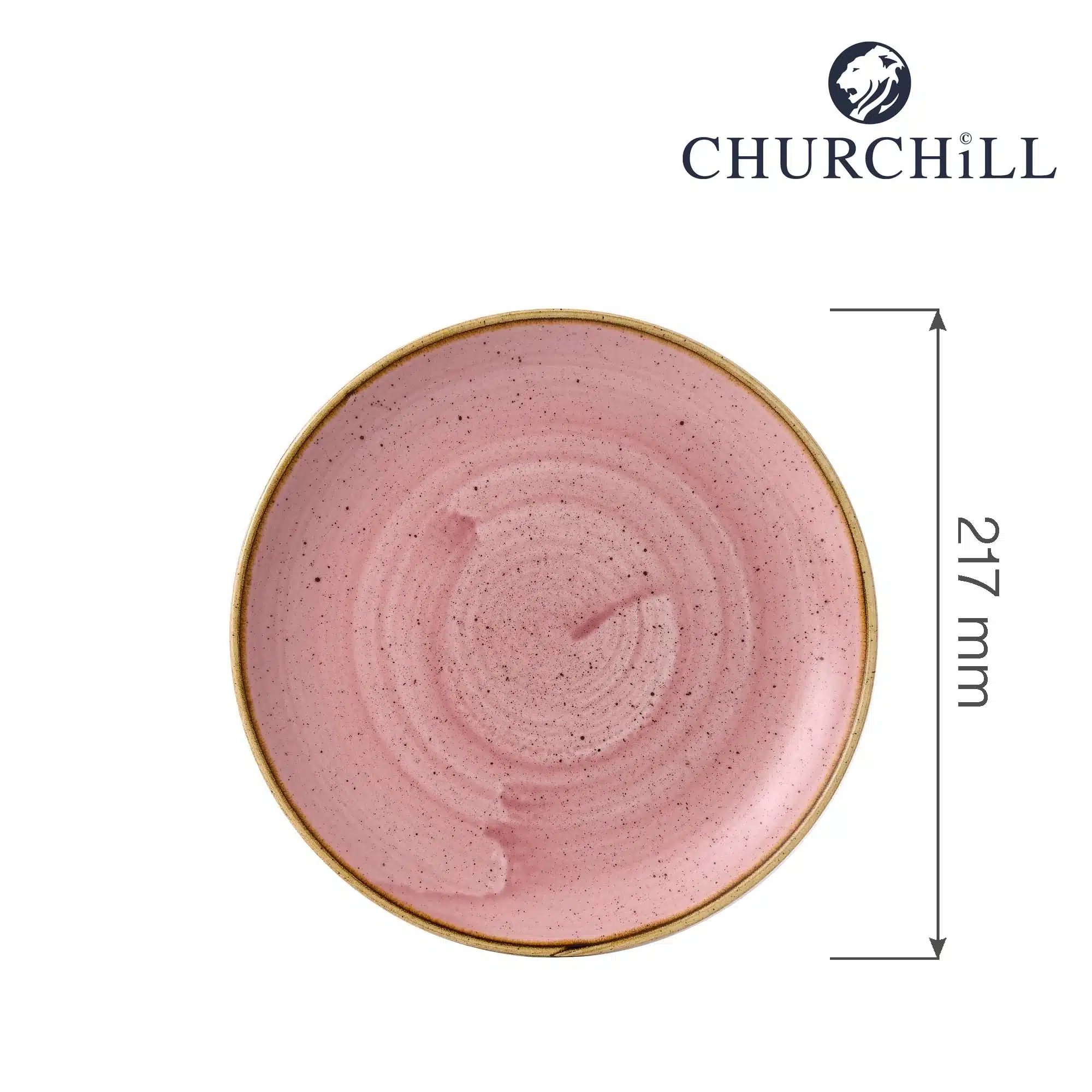 Stonecast Petal Pink coupe tallerken, 217mm - Billede 3