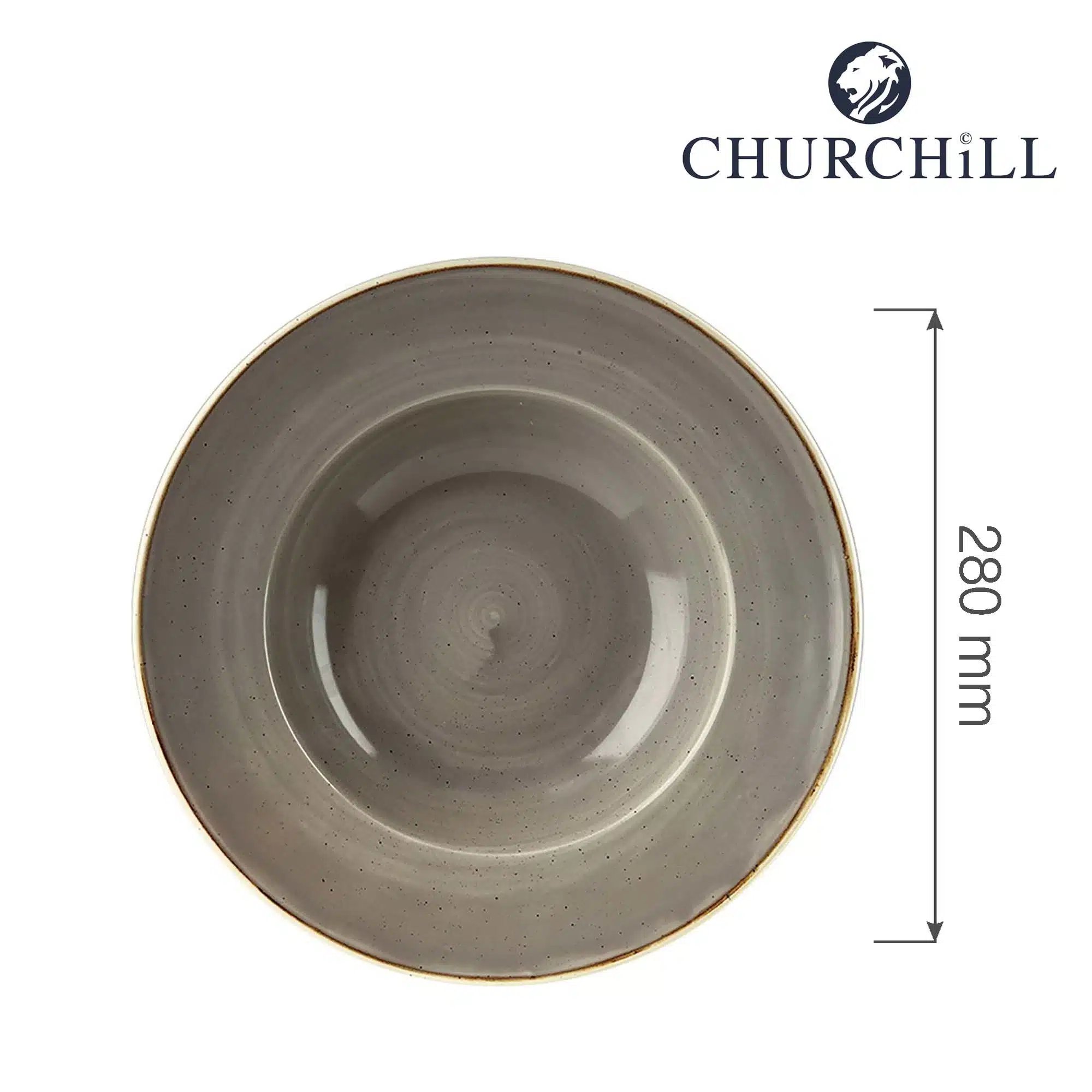 Stonecast Grey Profile bred kant skål, 280mm - Billede 4