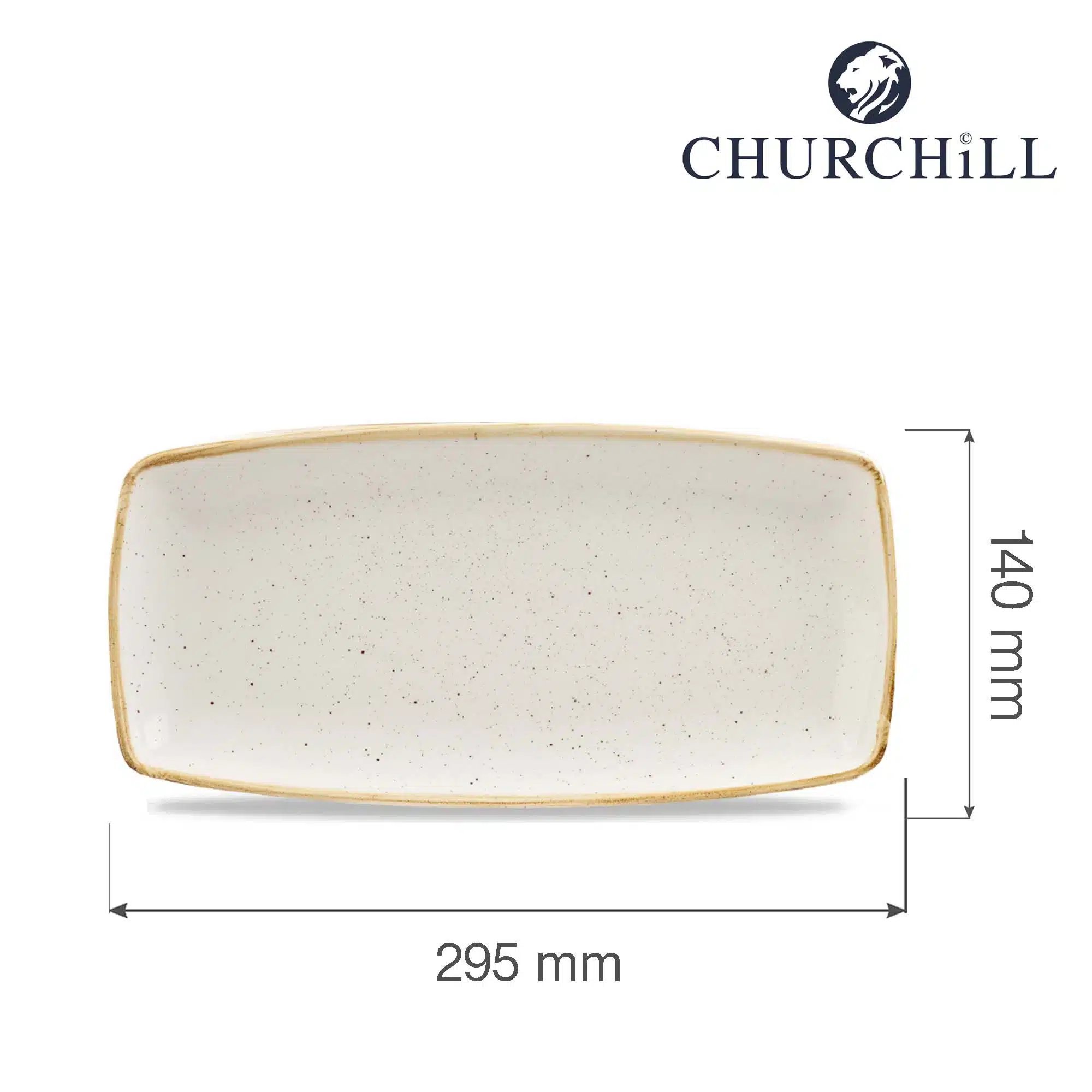 Stonecast Barley White aflang tallerken, 295x140mm - Billede 4