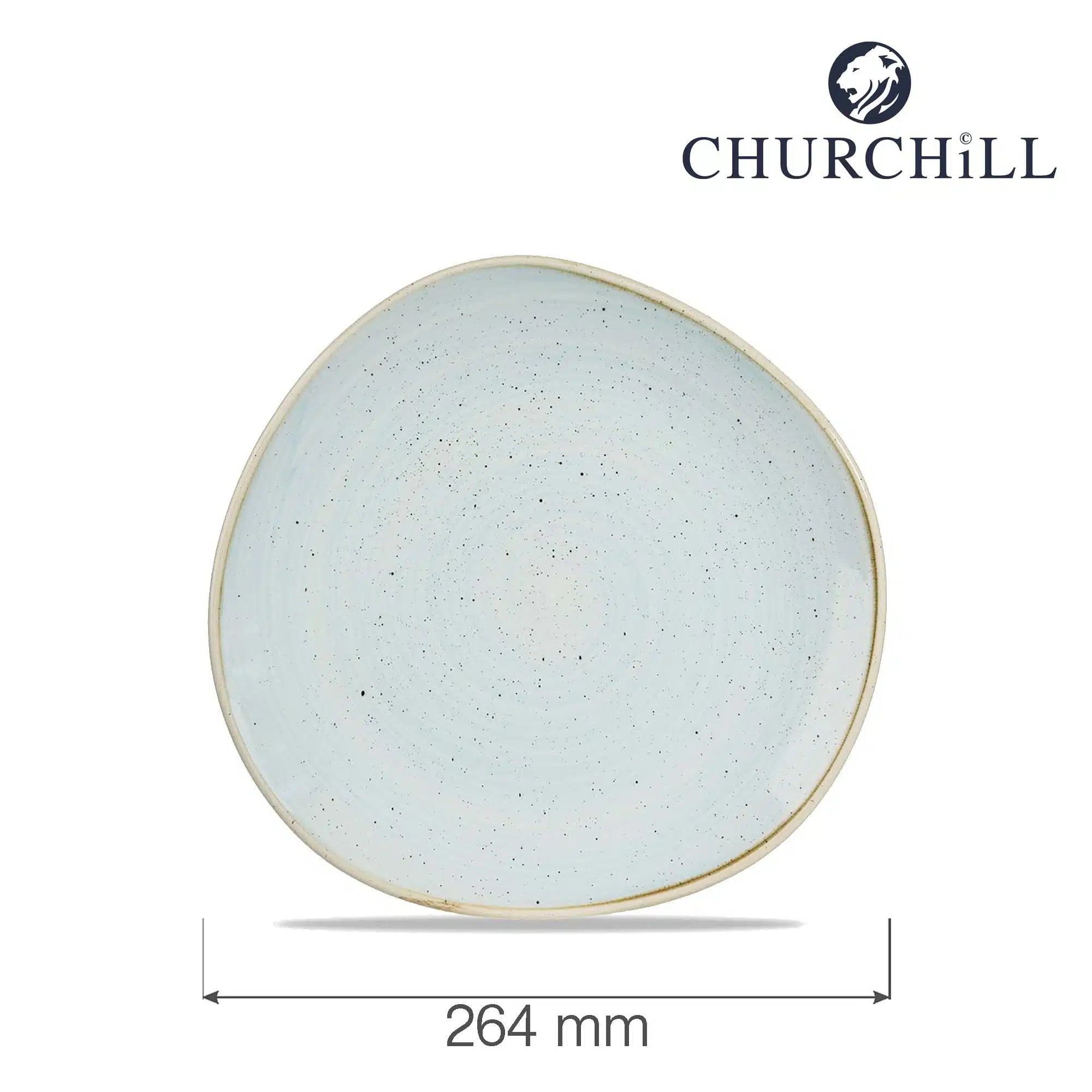 Stonecast Duck Egg rund spor tallerken, 264mm - Billede 4