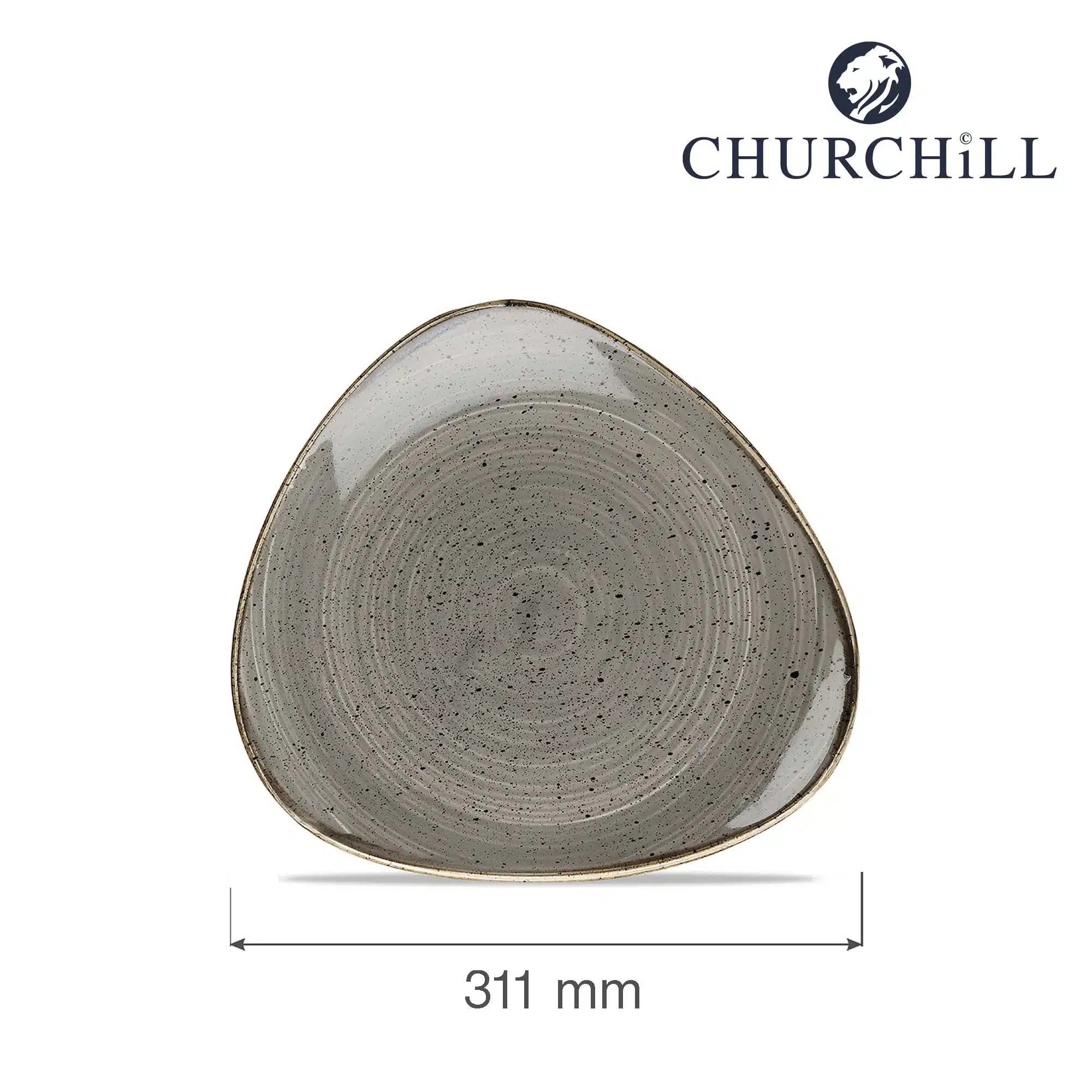 Stonecast Grey trekantet tallerken, 311mm - Billede 4