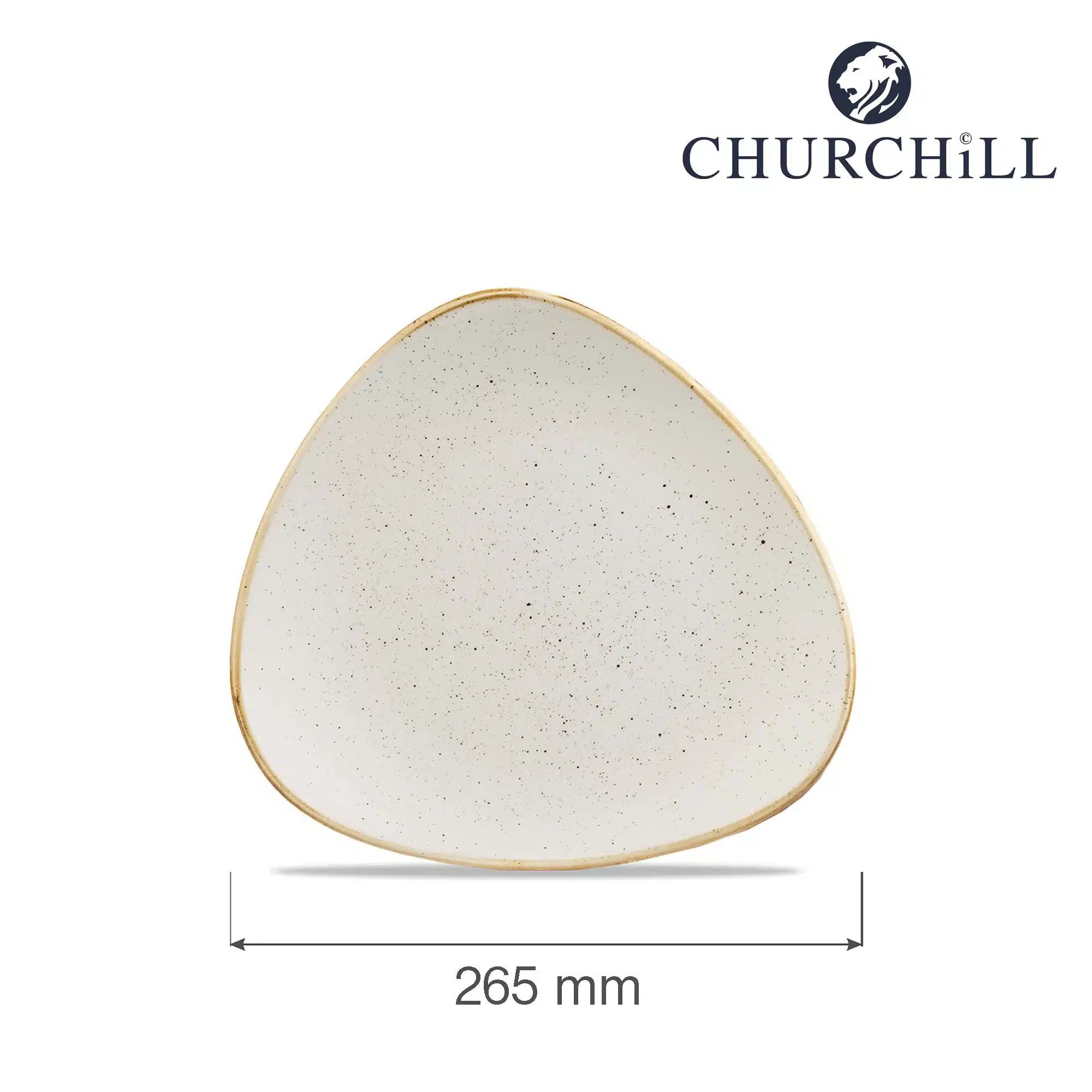 Stonecast Barley White trekantet tallerken, 265mm - Billede 4