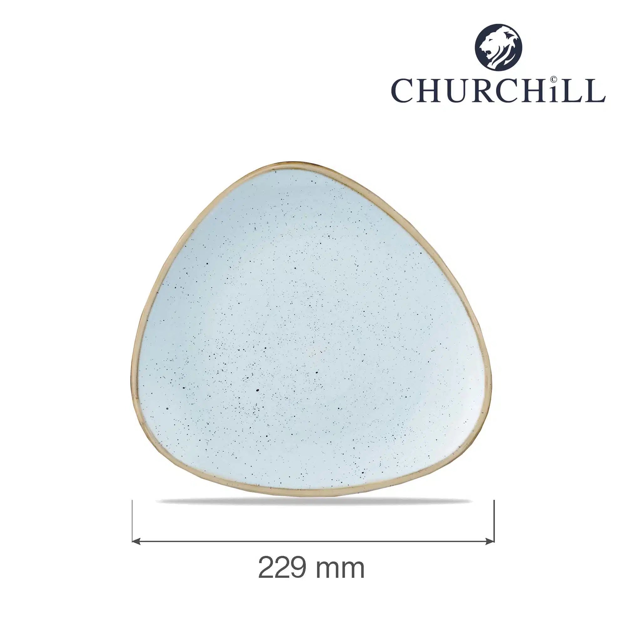 Stonecast Duck Egg trekantet tallerken, 229mm - Billede 3
