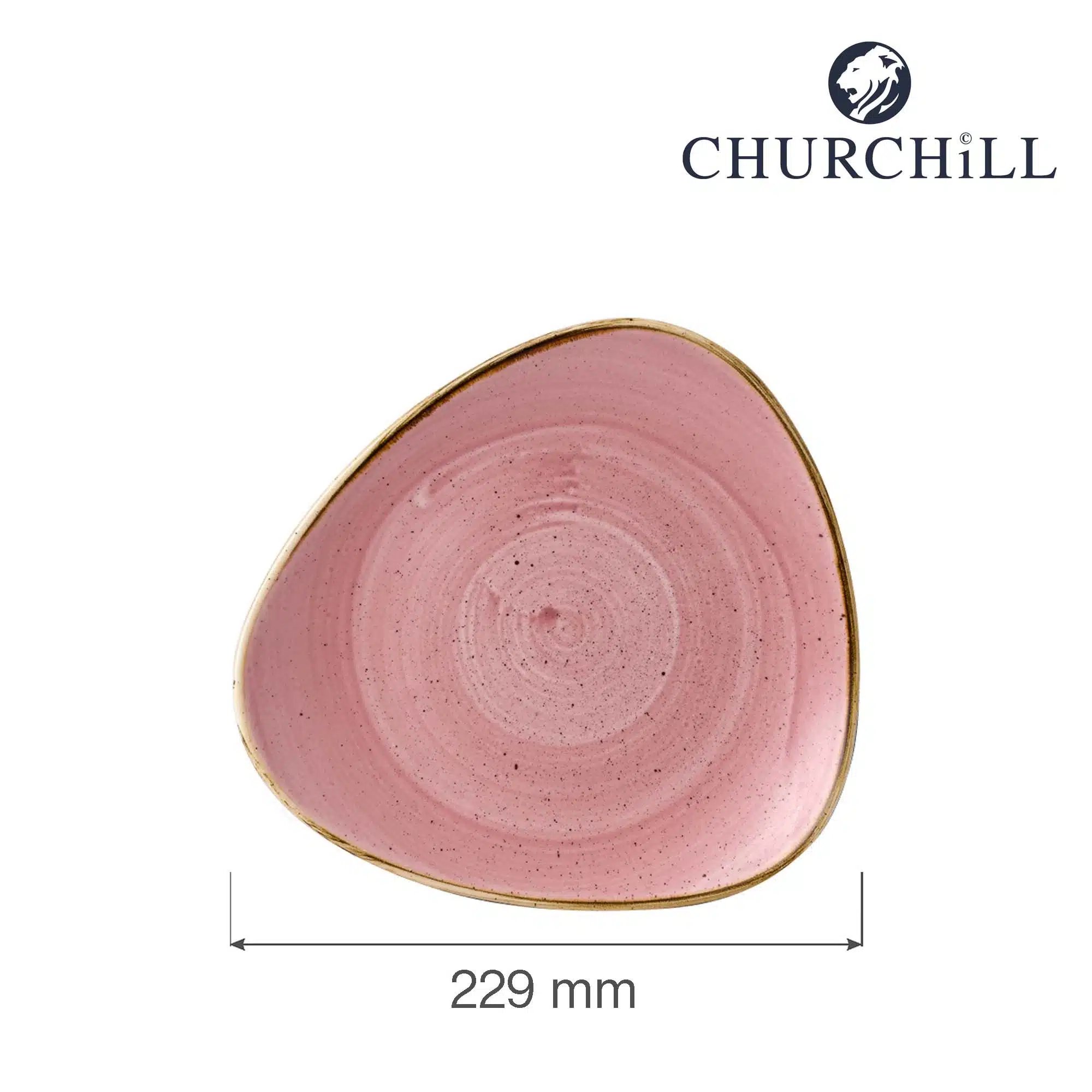 Stonecast Petal Pink trekantet tallerken, 229mm - Billede 6