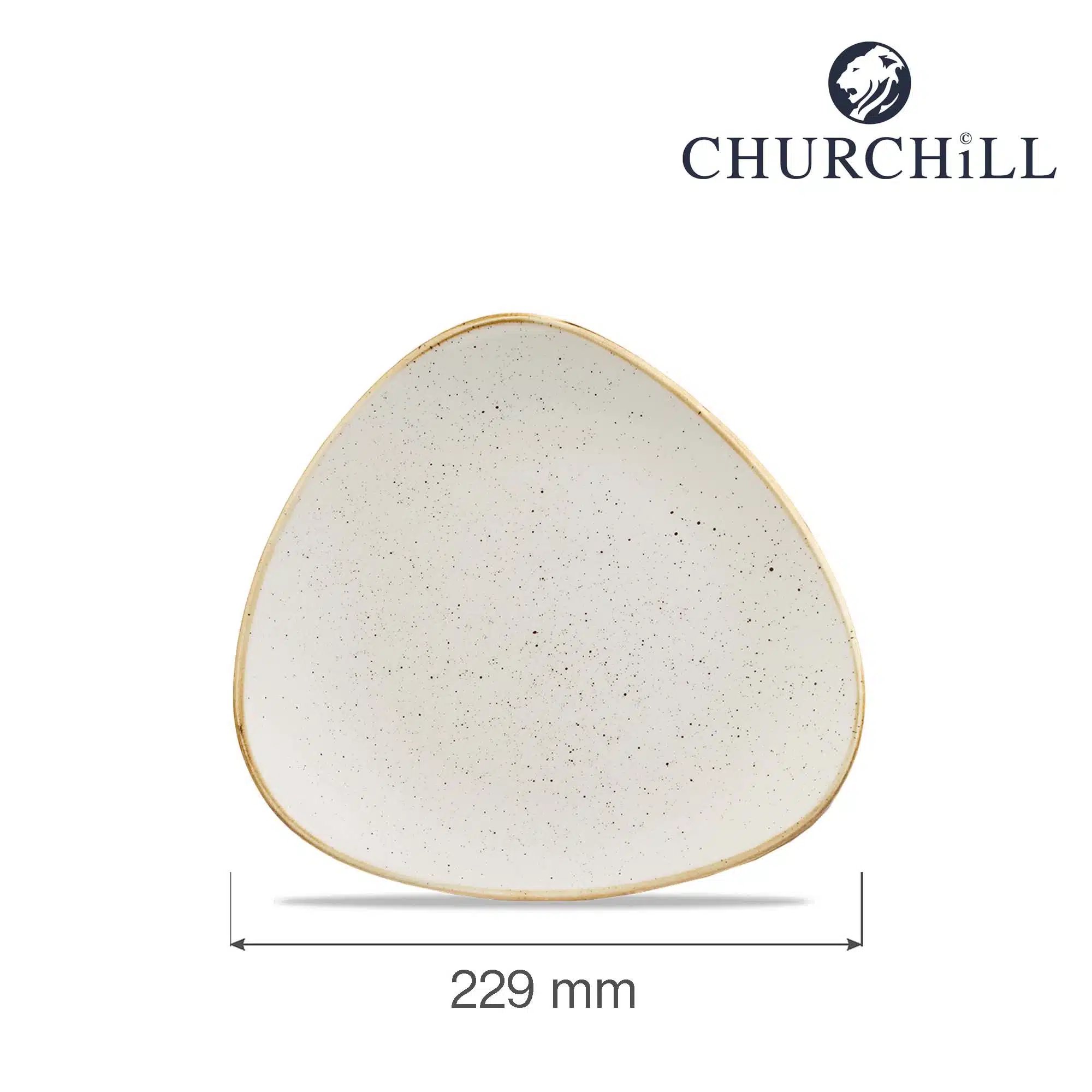 Stonecast Barley White trekantet tallerken, 229mm - Billede 4