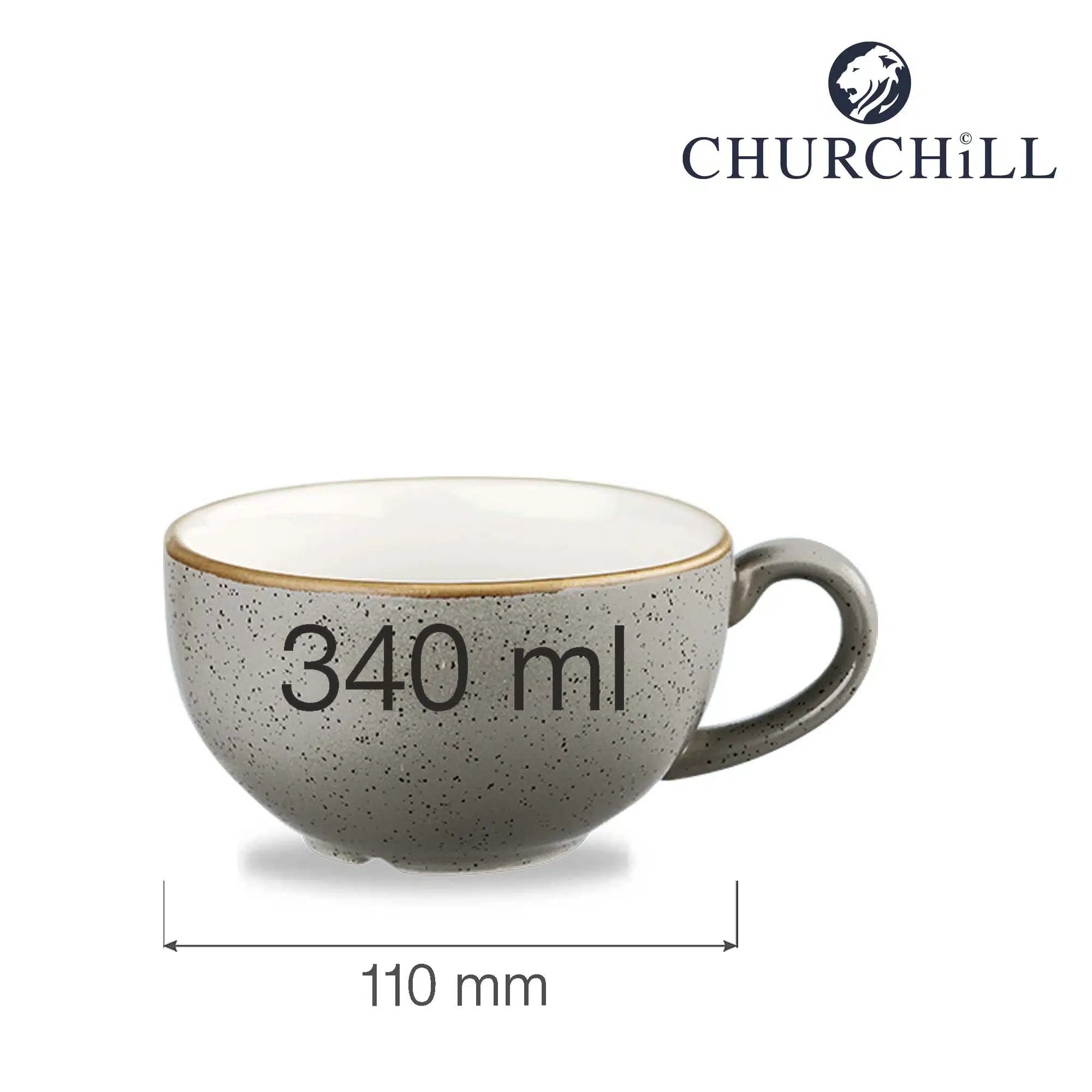Stonecast Grey cappuccino kop, 340ml - Billede 6