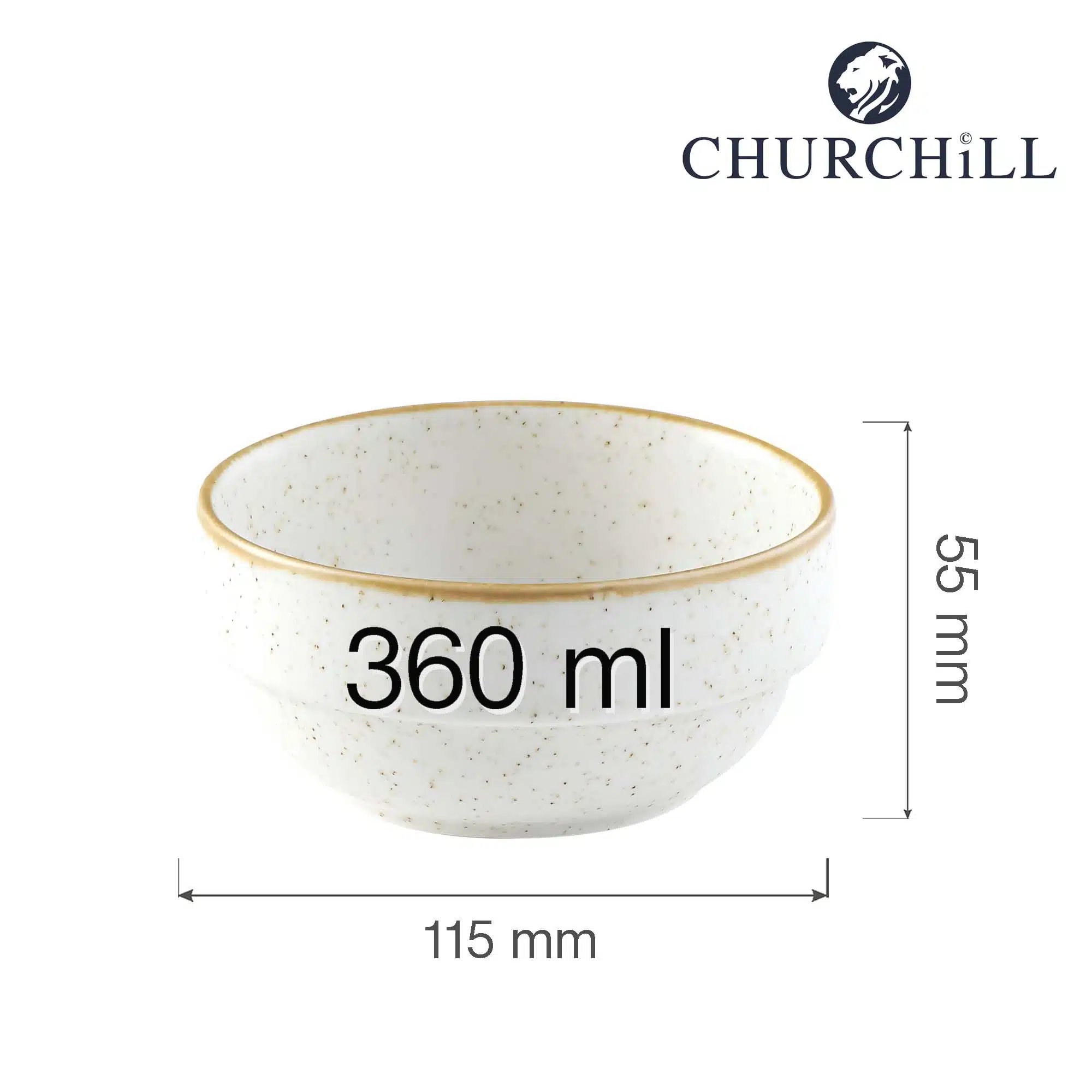 Stonecast Barley White stable skål, 115x(h)55mm - Billede 3