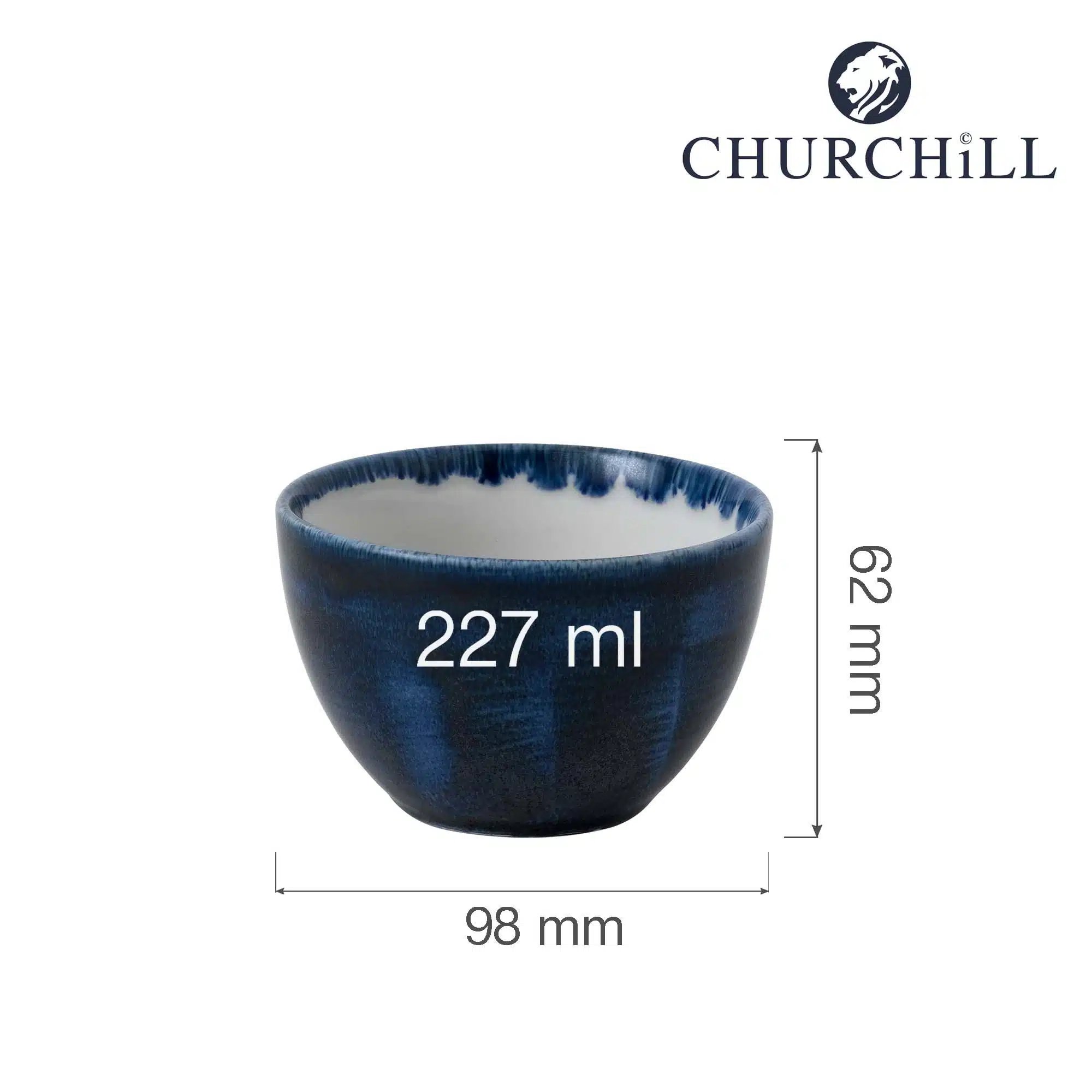 Stonecast Plume Ultramarine sukkerskål, 98x(h)62mm - Billede 4
