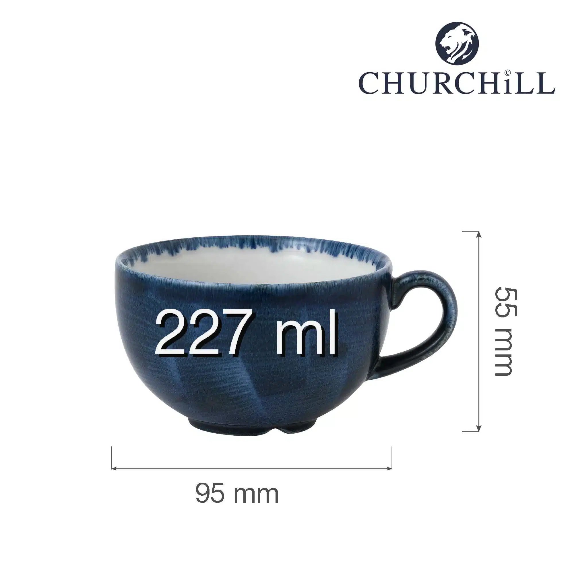 Stonecast Plume Ultramarine cappuccino kop, 227ml - Billede 4