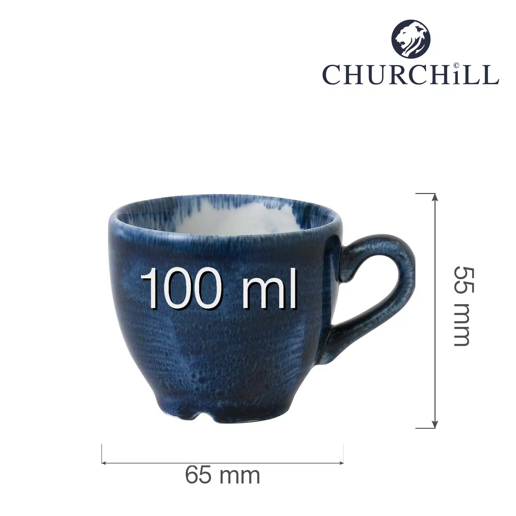 Stonecast Plume Ultramarine espresso kop, 100ml - Billede 4