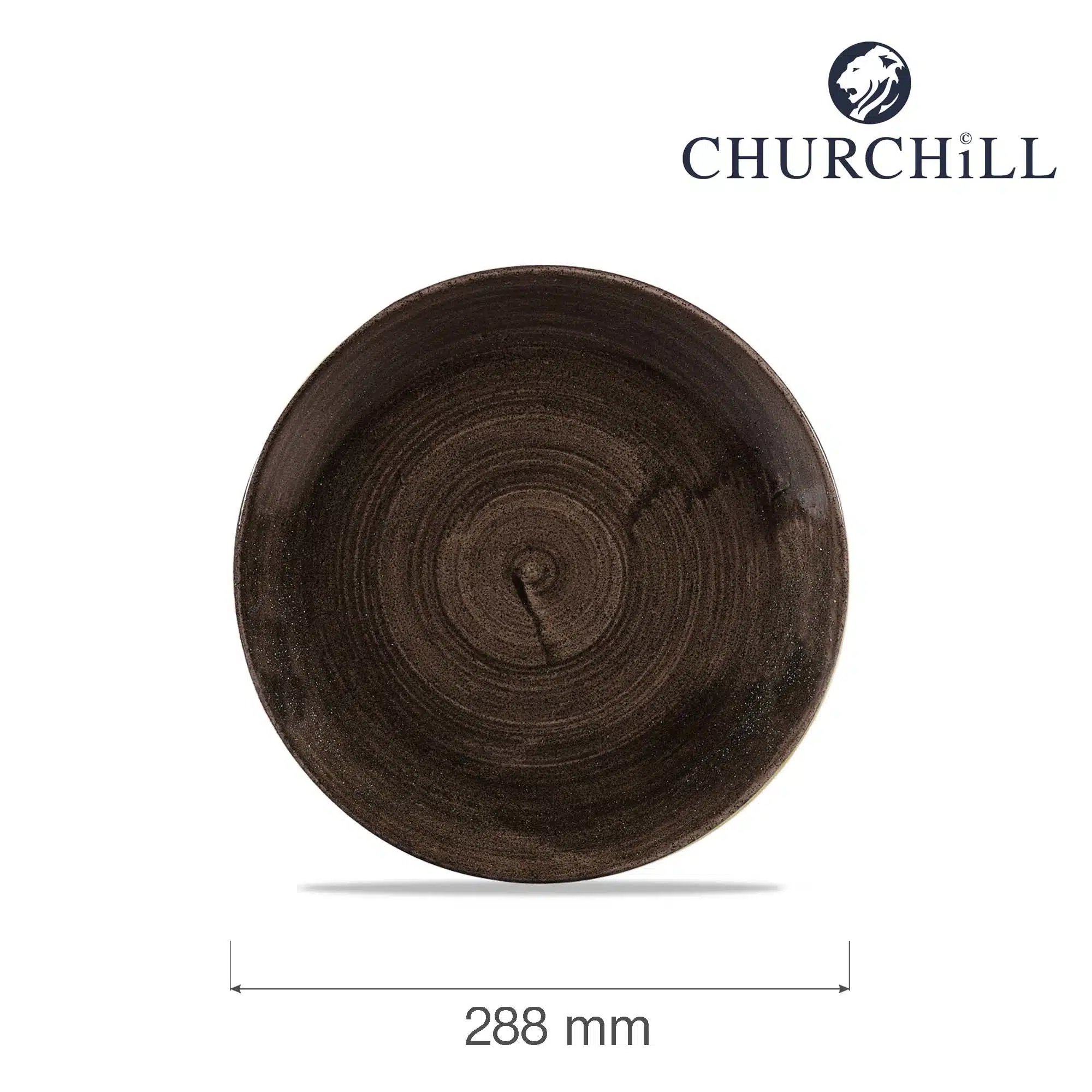 Stentallerken Patina Iron Black 288 mm - Billede 4