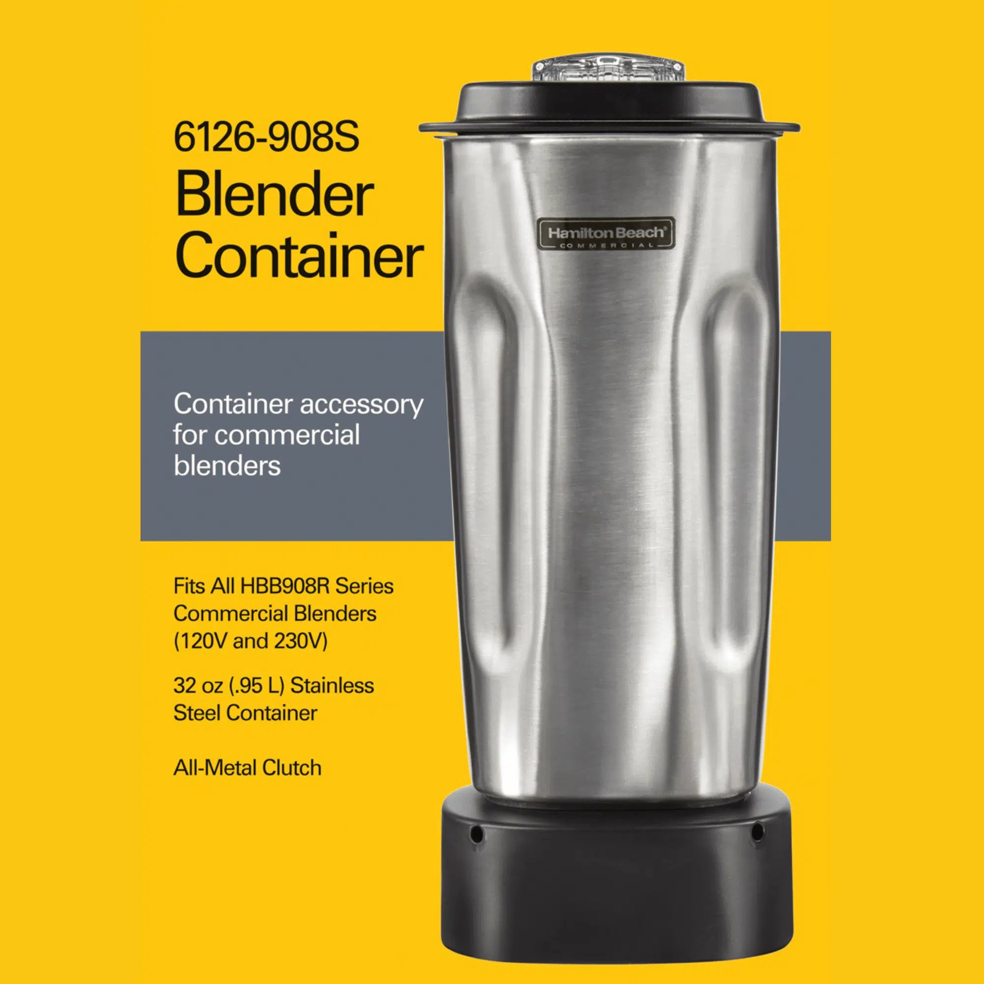 0,95L rustfrit stålbeholder 908 - Billede 5