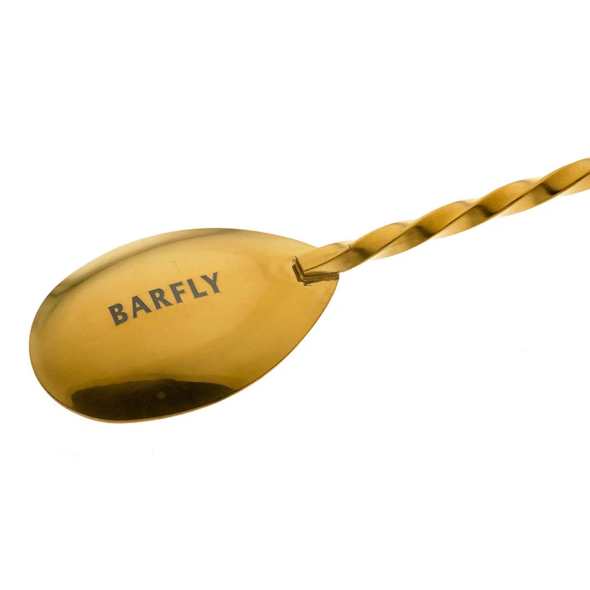 Bar Ske med Gaffel End, Gold tallerken, 315mm - Billede 3