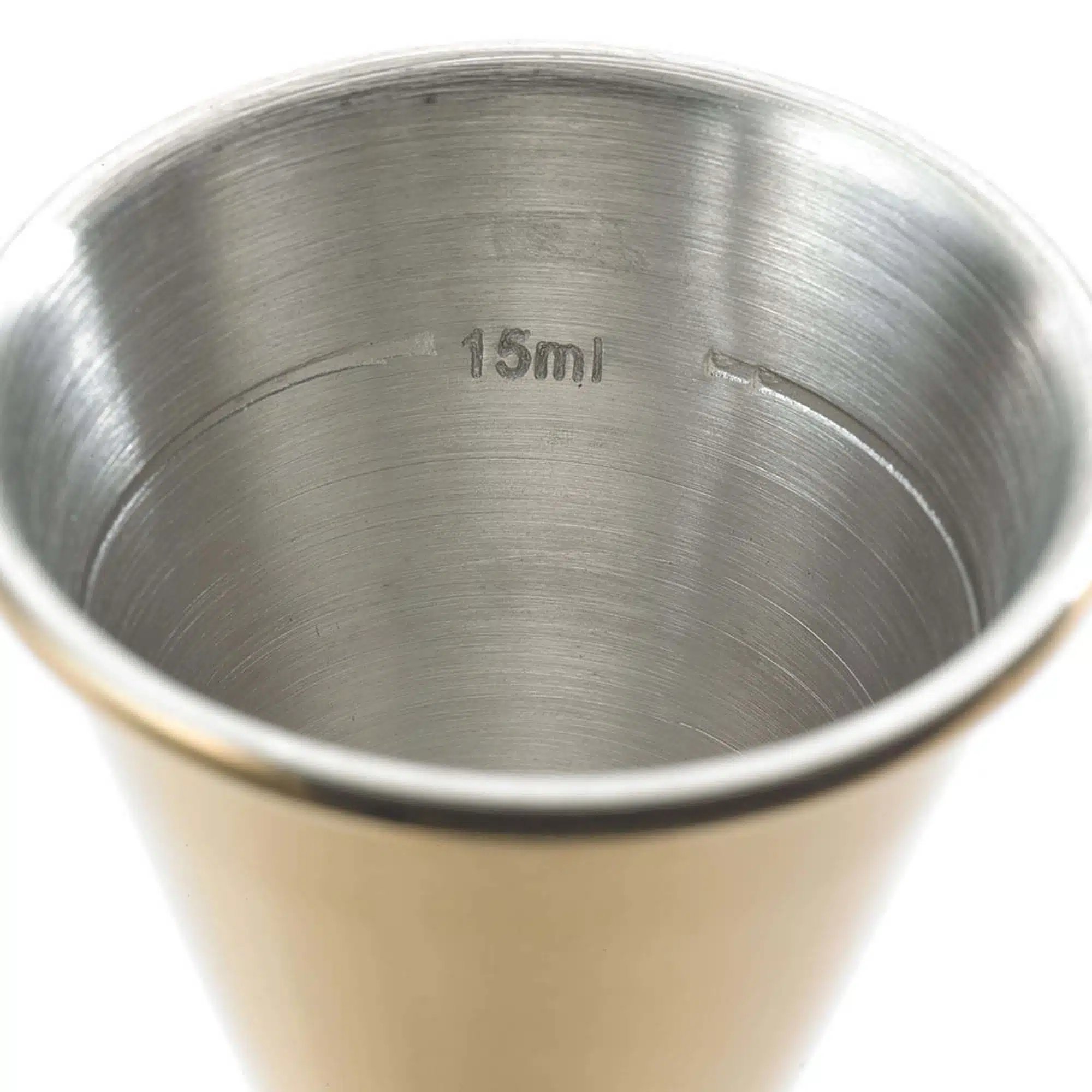 25 ml. x 50 ml. Japansk stil jigger, guld tallerken - Billede 4