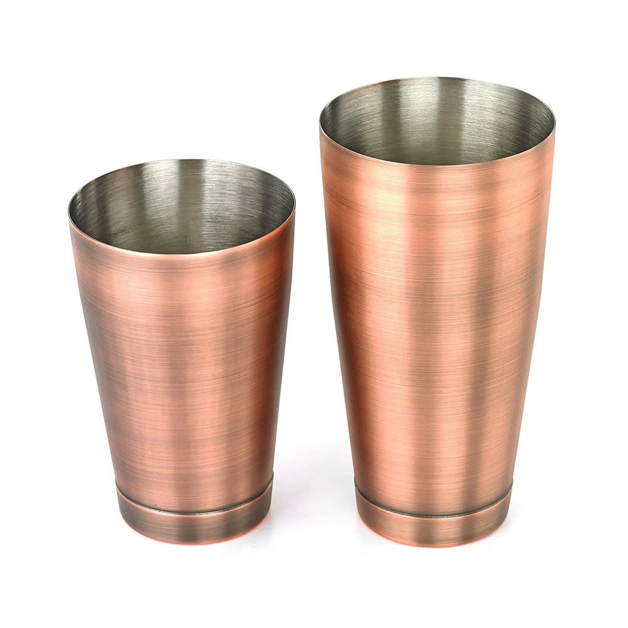 Cocktail shaker/tin sæt, antik kobber - Billede 3