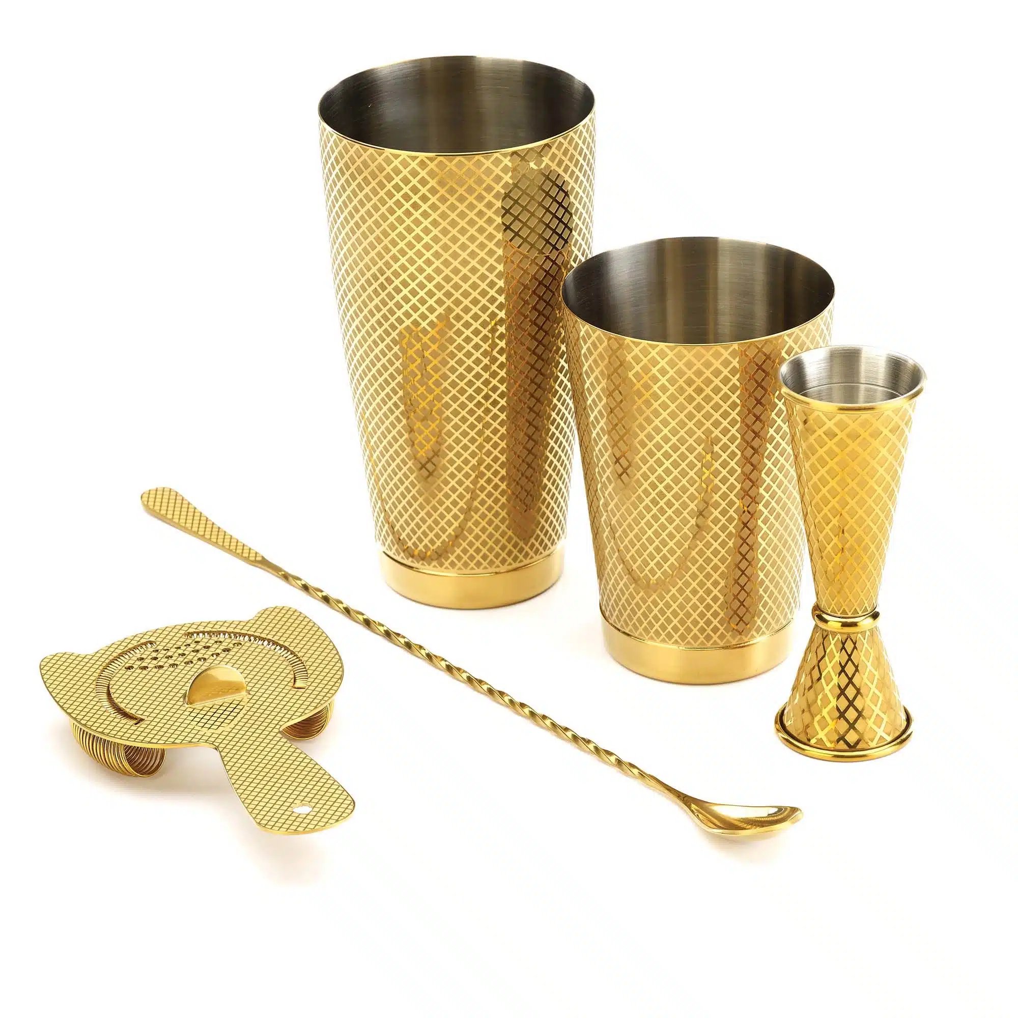 Bar Ske med Gaffel End, Gold tallerken, 315mm - Billede 6